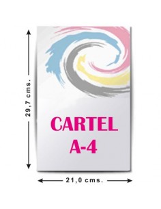 Cartel tamaño A-4 2
