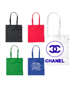 Bolsa blanca y colores