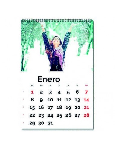 Calendario de pared A-3 con 12 fotos