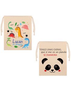 Bolsa lino para desayuno