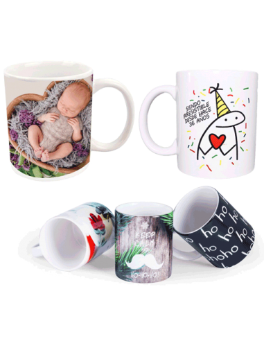 Tazas blancas.