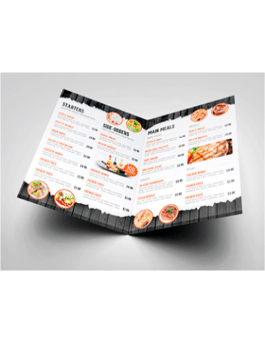 Carta poliester (pvc) bares/restaurantes