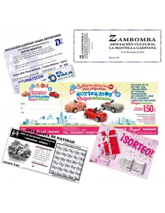 Sorteos, rifas, participaciones.