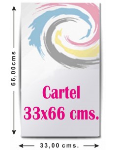 Cartel máximo 33x66 cm. 2