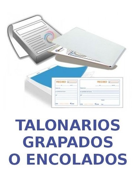 TALONARIOS GRAPADOS O ENCOLADOS